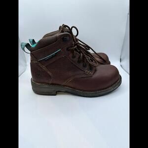 Semi new‎ Ariat Casual Work Mid Lace SD Composite WOMAN NUTTY BROWN SZ 6B Boots